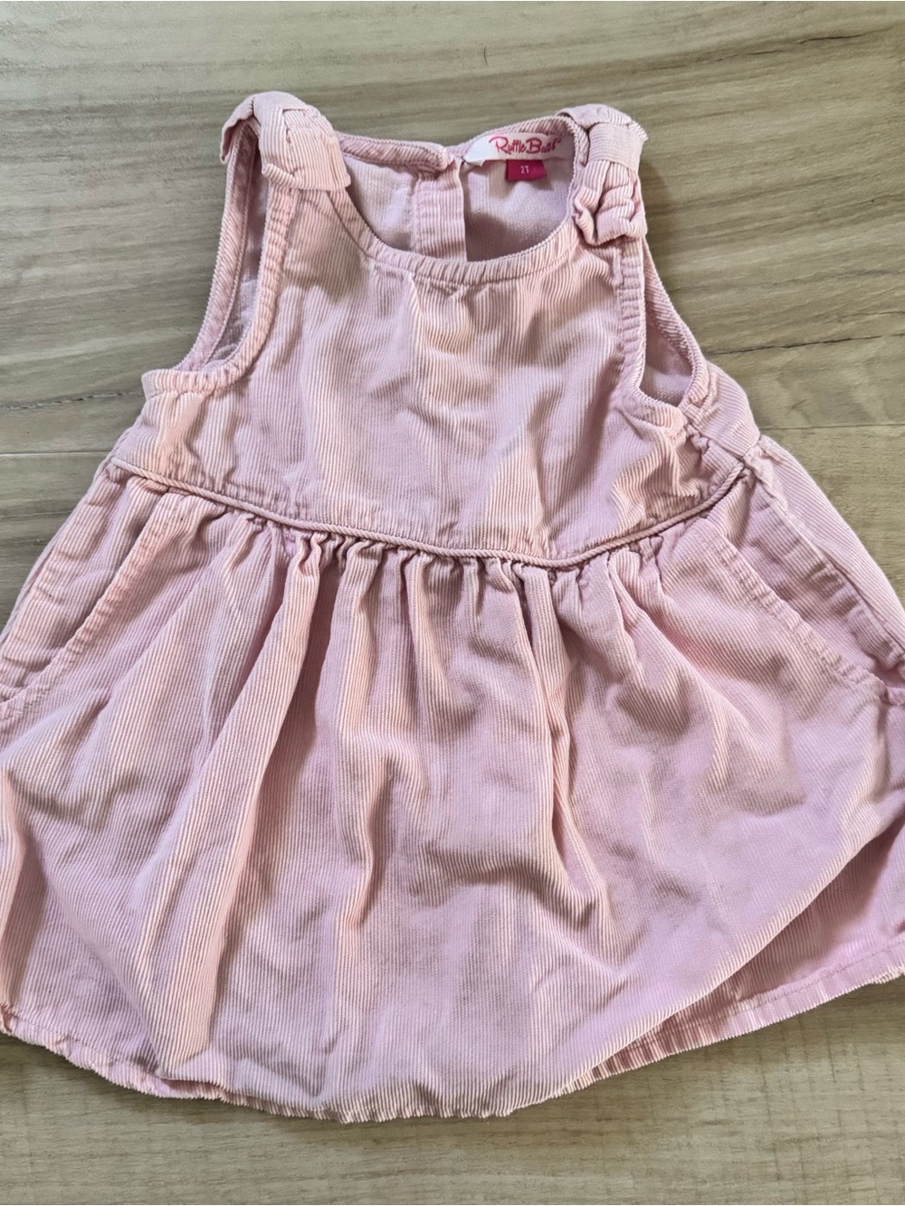Ruffle Butts Pink Cotton Toddler Dress